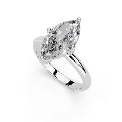 Marquise Cut Classic Solitaire Lab Grown Diamond Engagement Ring
