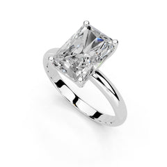 Radiant Cut Classic Solitaire Lab Grown Diamond Engagement Ring