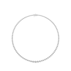 Round Cut Lab Grown Diamond Tennis Necklace