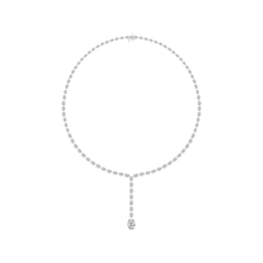 Oval Cut Lab Grown Diamond Tennis Necklace