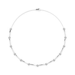 By the yard Round Cut Lab Grown Diamond Necklace