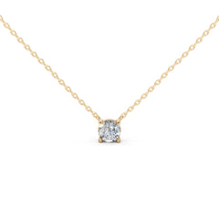Round Cut Lab-Grown Diamond Solitaire Necklace Pendant
