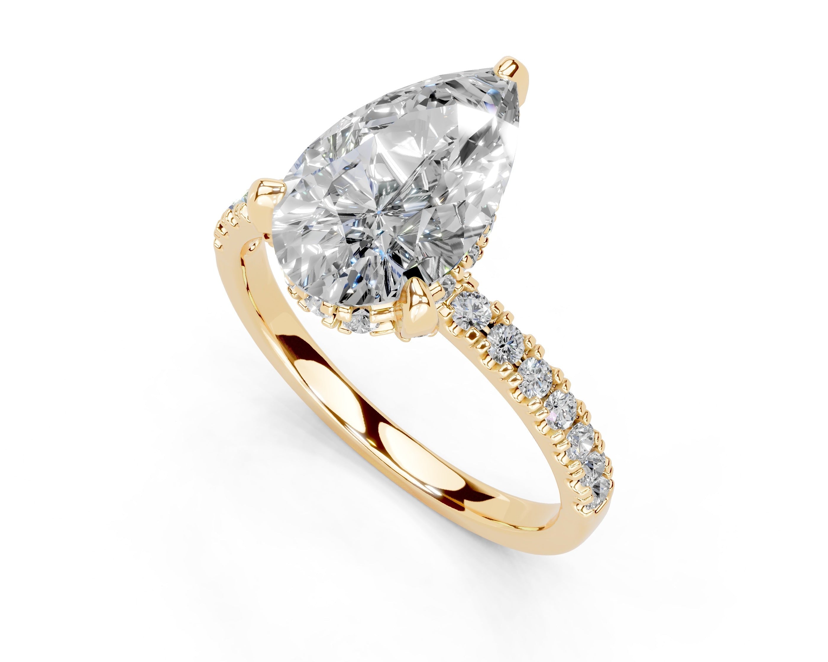 The Pear Cut Diamond: A Guide to the Pear Engagement Ring