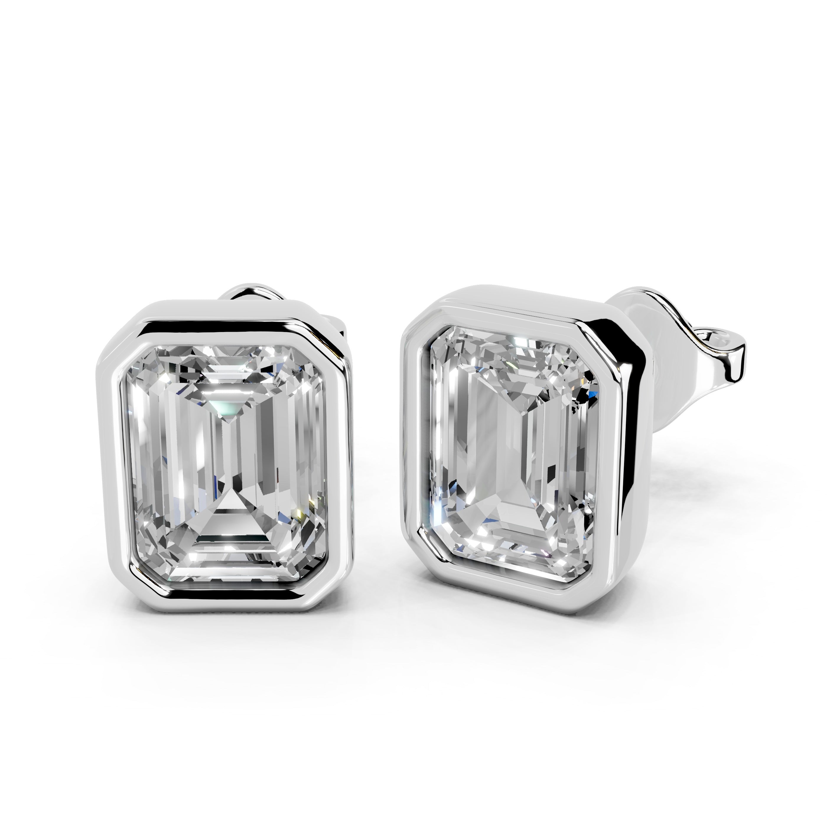 Lab grown diamond stud earrings