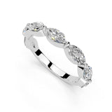 Marquise Half Eternity Lab-Grown Diamond Band