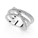 Crisscross Pavé Lab-Grown Diamond Band