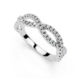 Twisted Pavé Lab-Grown Diamond Band