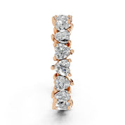 Heart Eternity Band lab-grown diamond band in rose gold