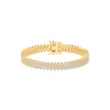 Fancy Pave Round Cut Lab Grown Diamond Tennis Bracelet