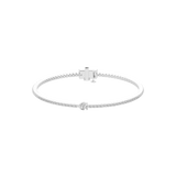 Pear and Round Cut Lab Grown Diamond Tennis Bracelet