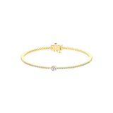 Pear and Round Cut Lab Grown Diamond Tennis Bracelet