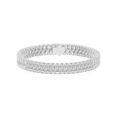 Pear Cut Lab Grown Diamond Bangle Bracelet