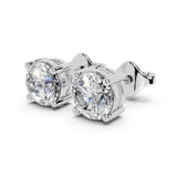 Four Prong Round Cut Lab Grown Diamond Studs – Ready to Ship