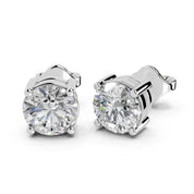 Four Prong Round Cut Lab Grown Diamond Studs