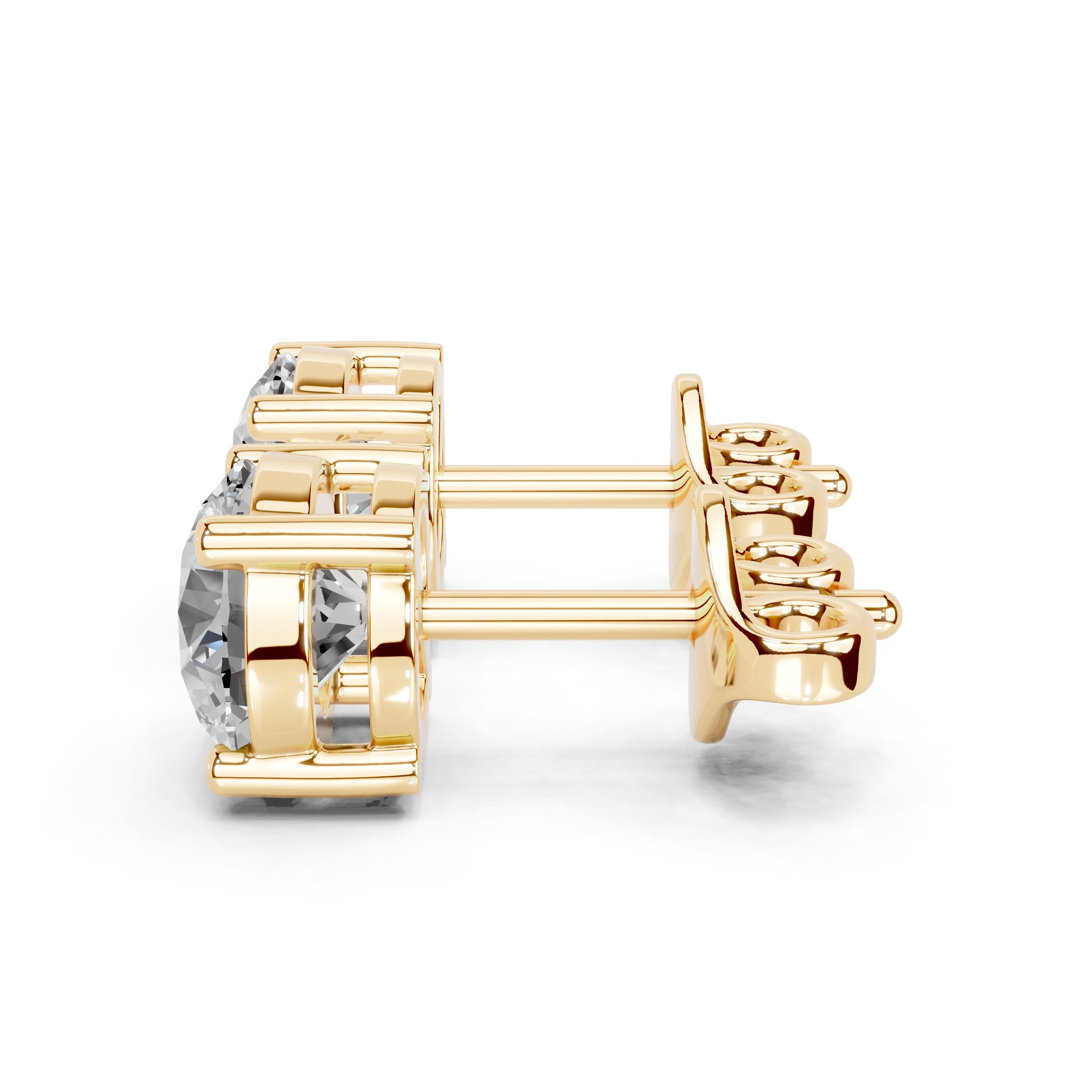 Four Prong Round Cut Lab Grown Diamond Studs