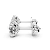 Double Prong Round cut 1 Cttw Lab Grown Diamond Studs