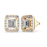 Halo Emerald 1.26 Cttw Lab Grown Diamond Studs