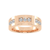 Round Cut Lab Grown Diamond Men's Anniversary Band
