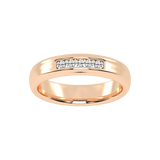 Round Cut Lab Grown Diamond Men's Anniversary Band