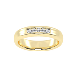 Round Cut Lab Grown Diamond Men's Anniversary Band