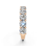 Cushion Cut Lab Grown Diamond Anniversary Band