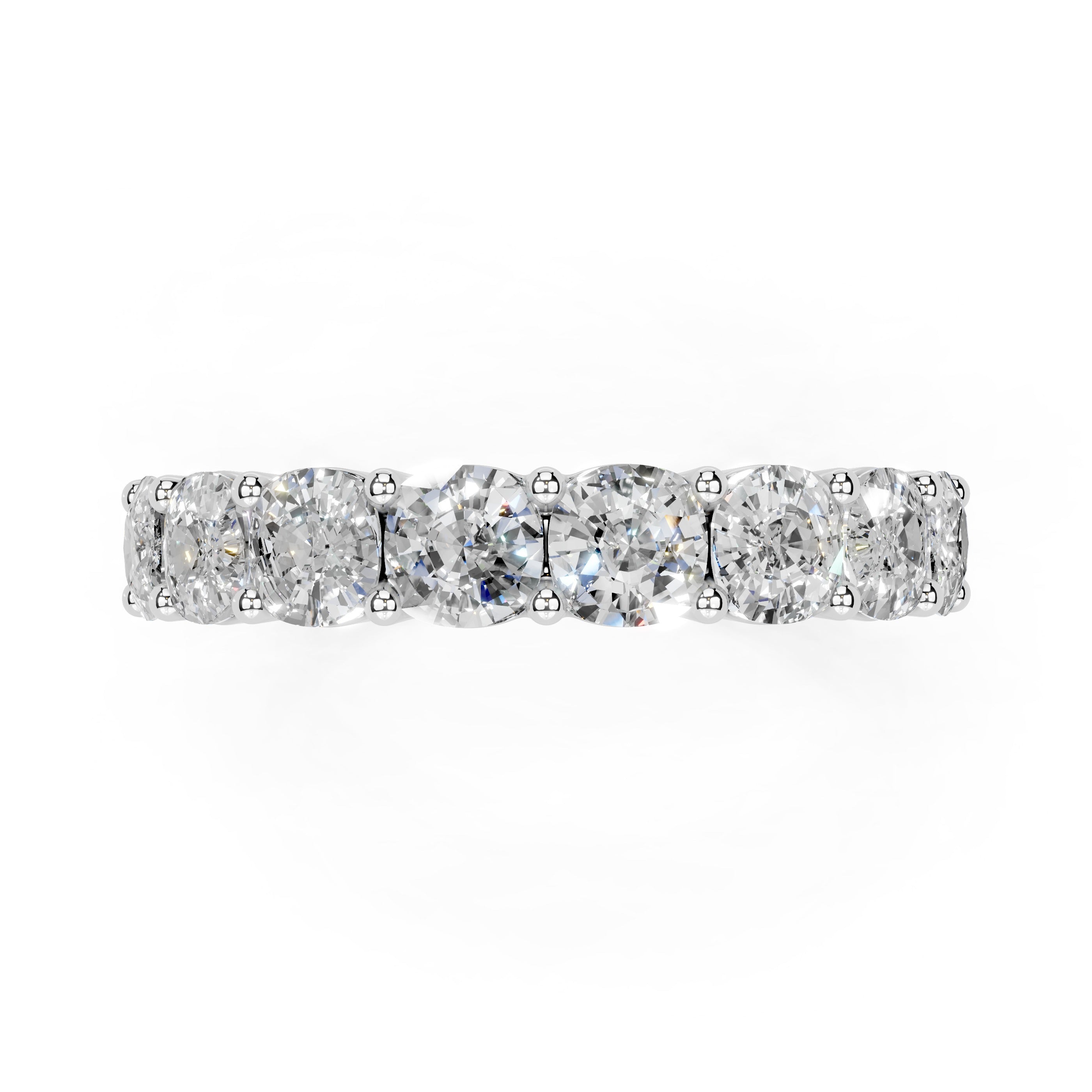 Cushion Cut Lab Grown Diamond Anniversary Band