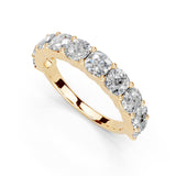 Cushion Cut Lab Grown Diamond Anniversary Band