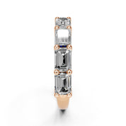 Emerald Cut Lab Grown Diamond Anniversary Band