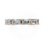 Emerald Cut Lab Grown Diamond Anniversary Band