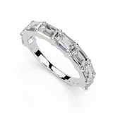 Emerald Cut Lab Grown Diamond Anniversary Band