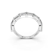 Emerald Cut Lab Grown Diamond Anniversary Band