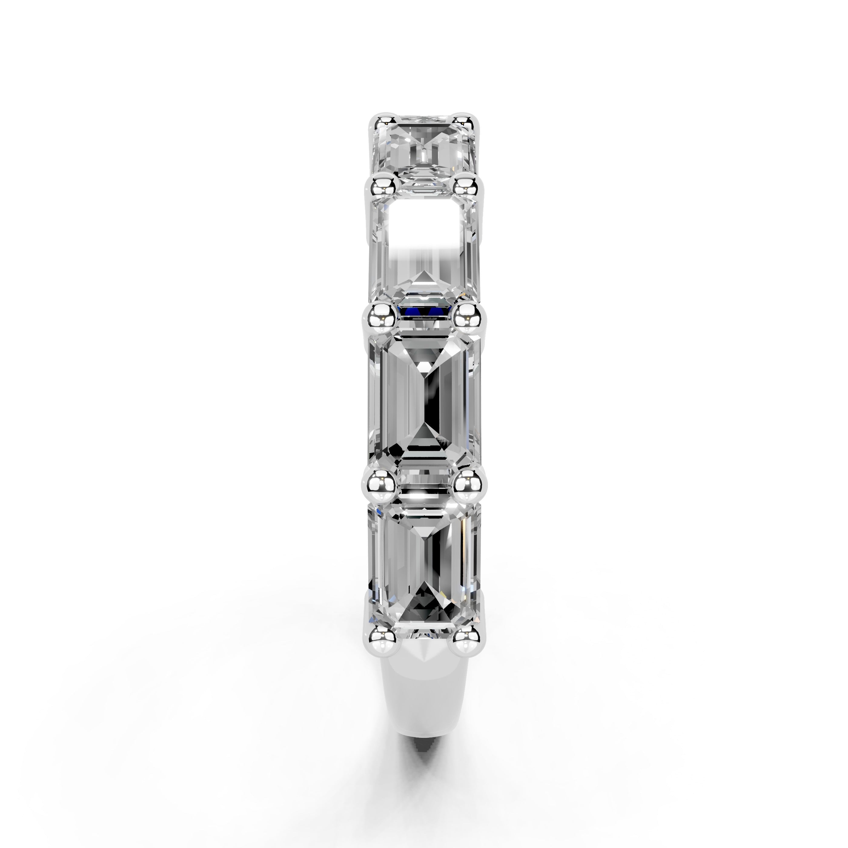 Emerald Cut Lab Grown Diamond Anniversary Band