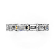 Emerald Cut Lab Grown Diamond Anniversary Band