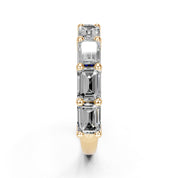 Emerald Cut Lab Grown Diamond Anniversary Band