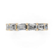 Emerald Cut Lab Grown Diamond Anniversary Band