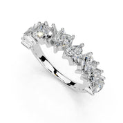 Heart Cut Lab Grown Diamond Anniversary Band