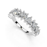 Heart Cut Lab Grown Diamond Anniversary Band