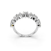 Heart Cut Lab Grown Diamond Anniversary Band