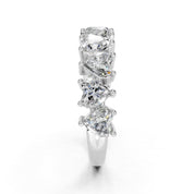 Heart Cut Lab Grown Diamond Anniversary Band