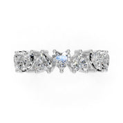 Heart Cut Lab Grown Diamond Anniversary Band