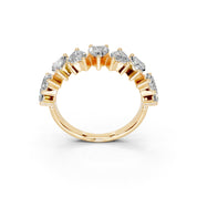 Heart Cut Lab Grown Diamond Anniversary Band