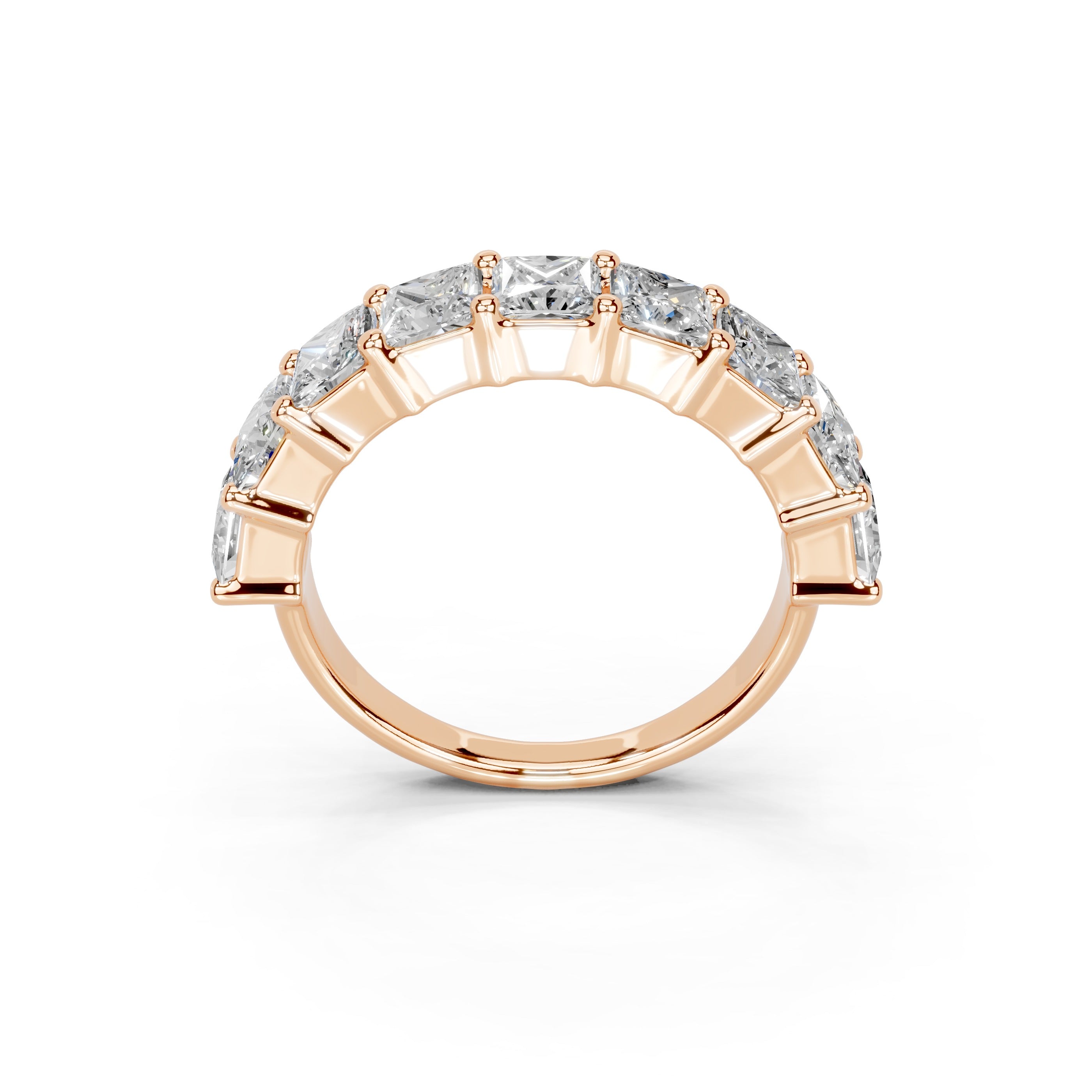 Princess Cut Lab Grown Diamond Anniversary Band