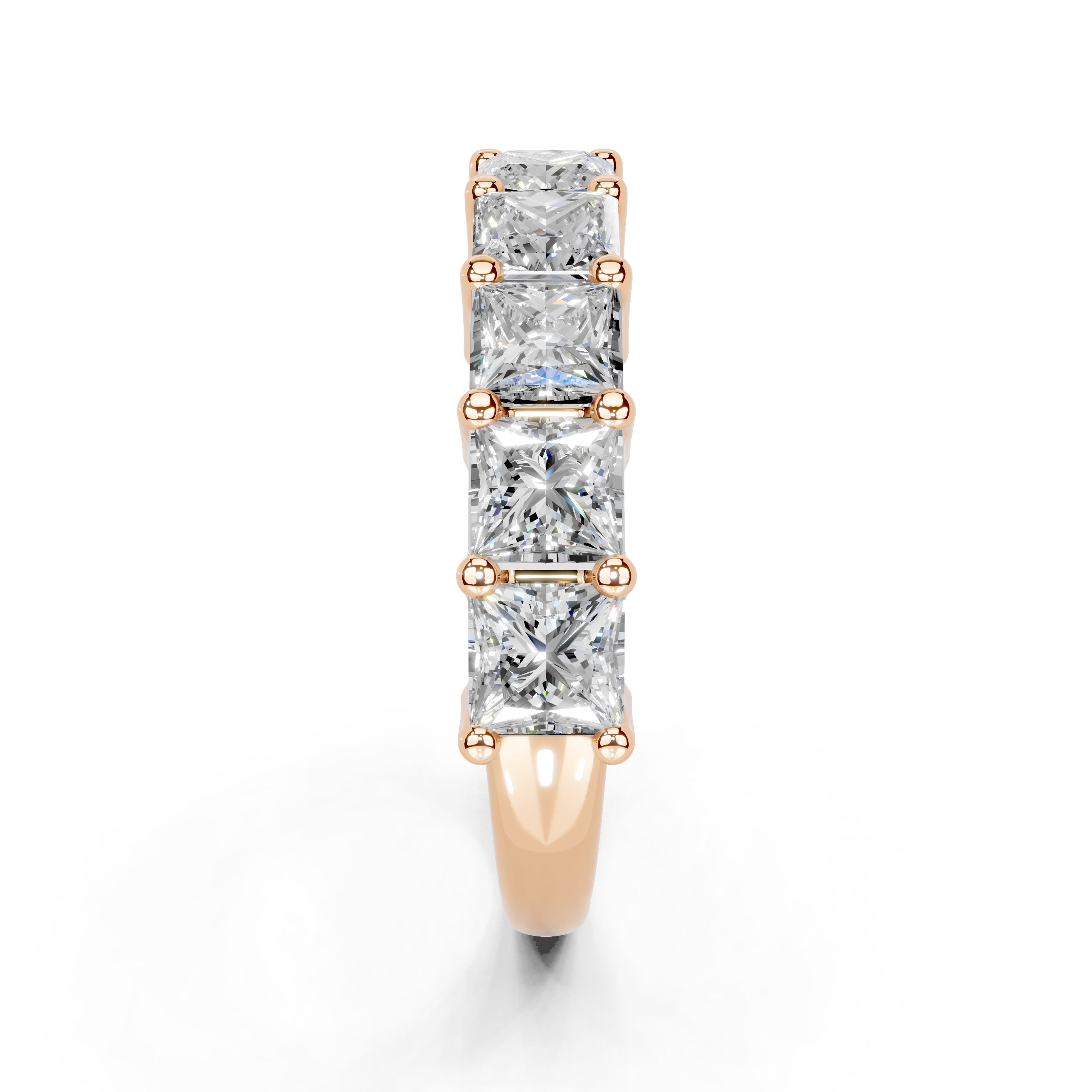 Princess Cut Lab Grown Diamond Anniversary Band