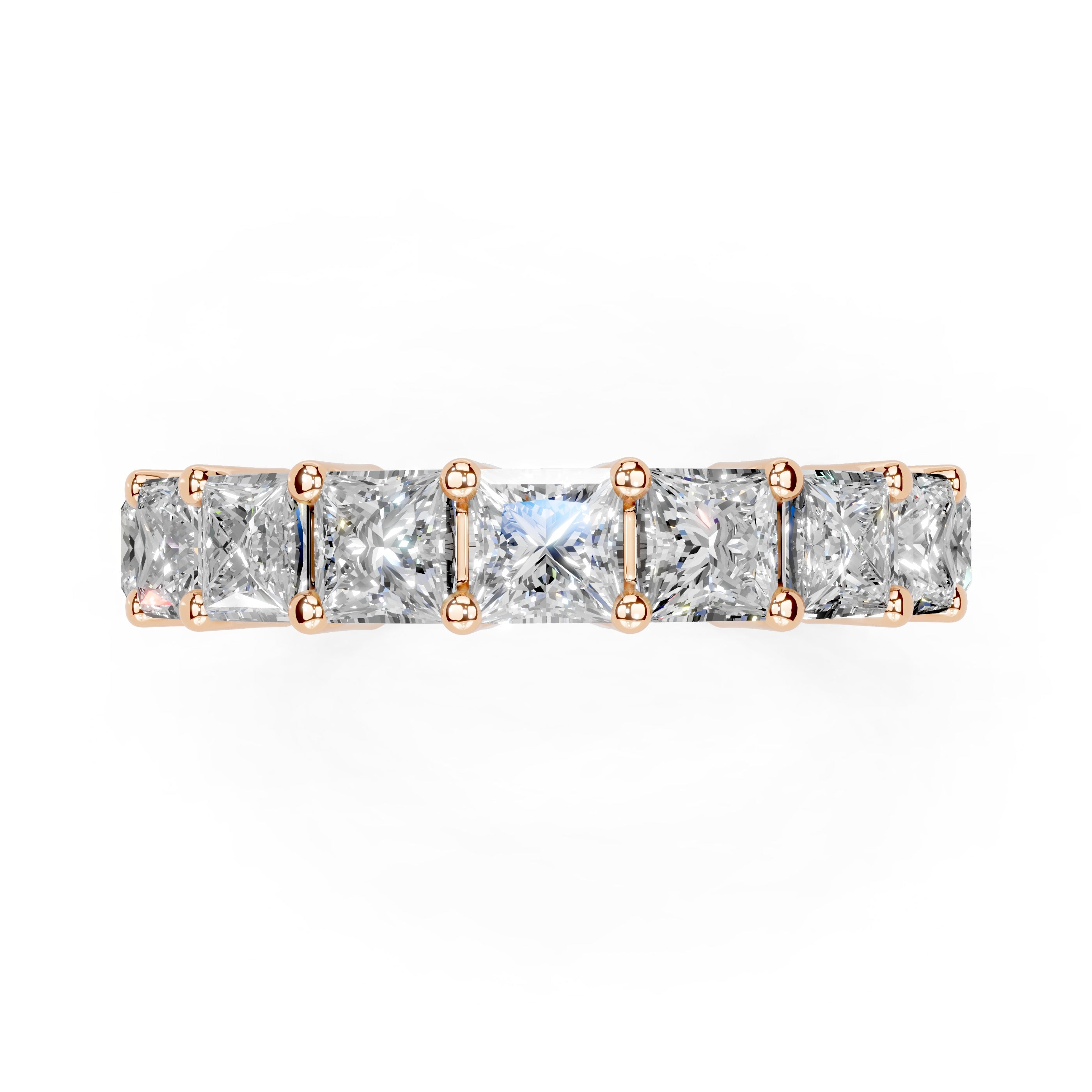 Princess Cut Lab Grown Diamond Anniversary Band