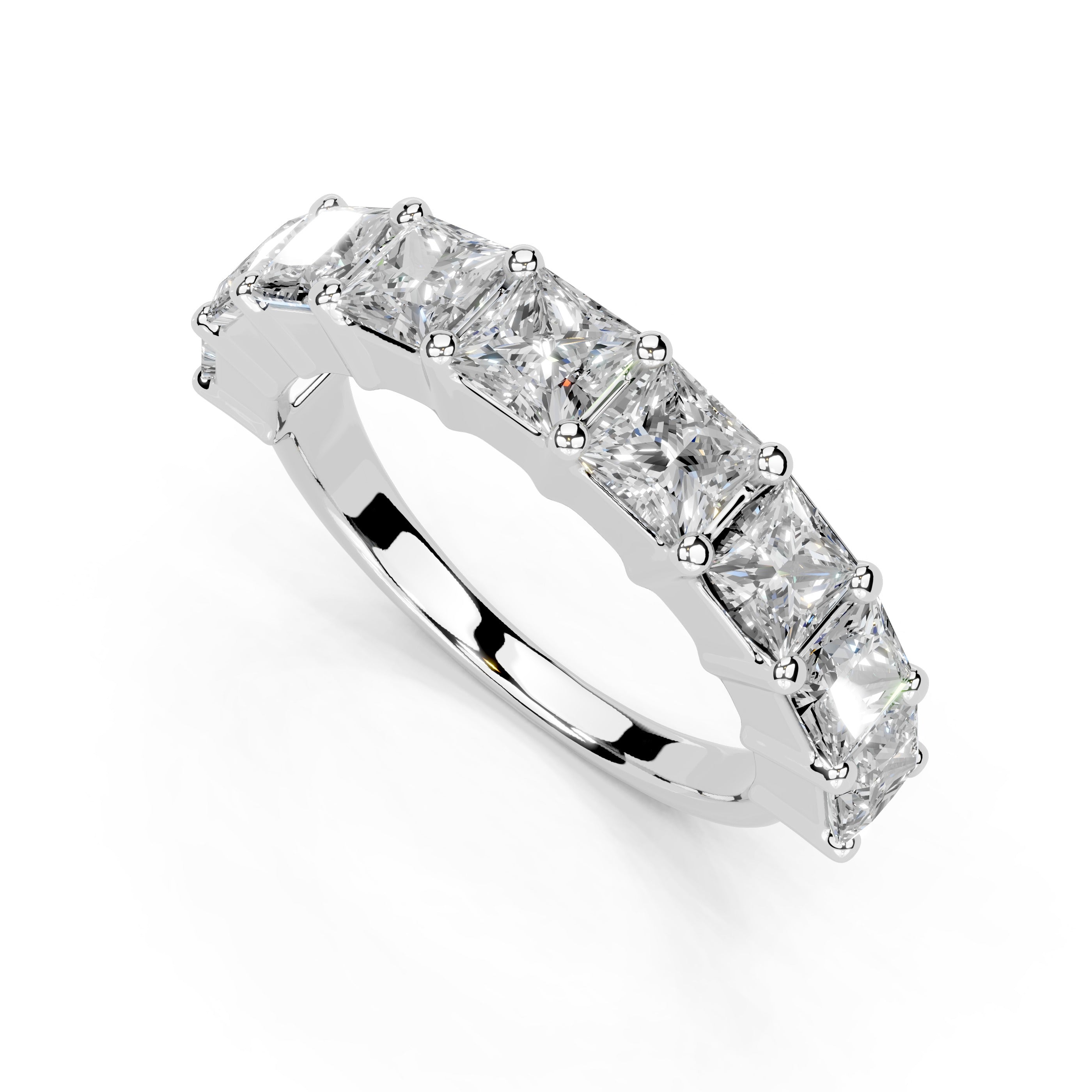 Princess Cut Lab Grown Diamond Anniversary Band