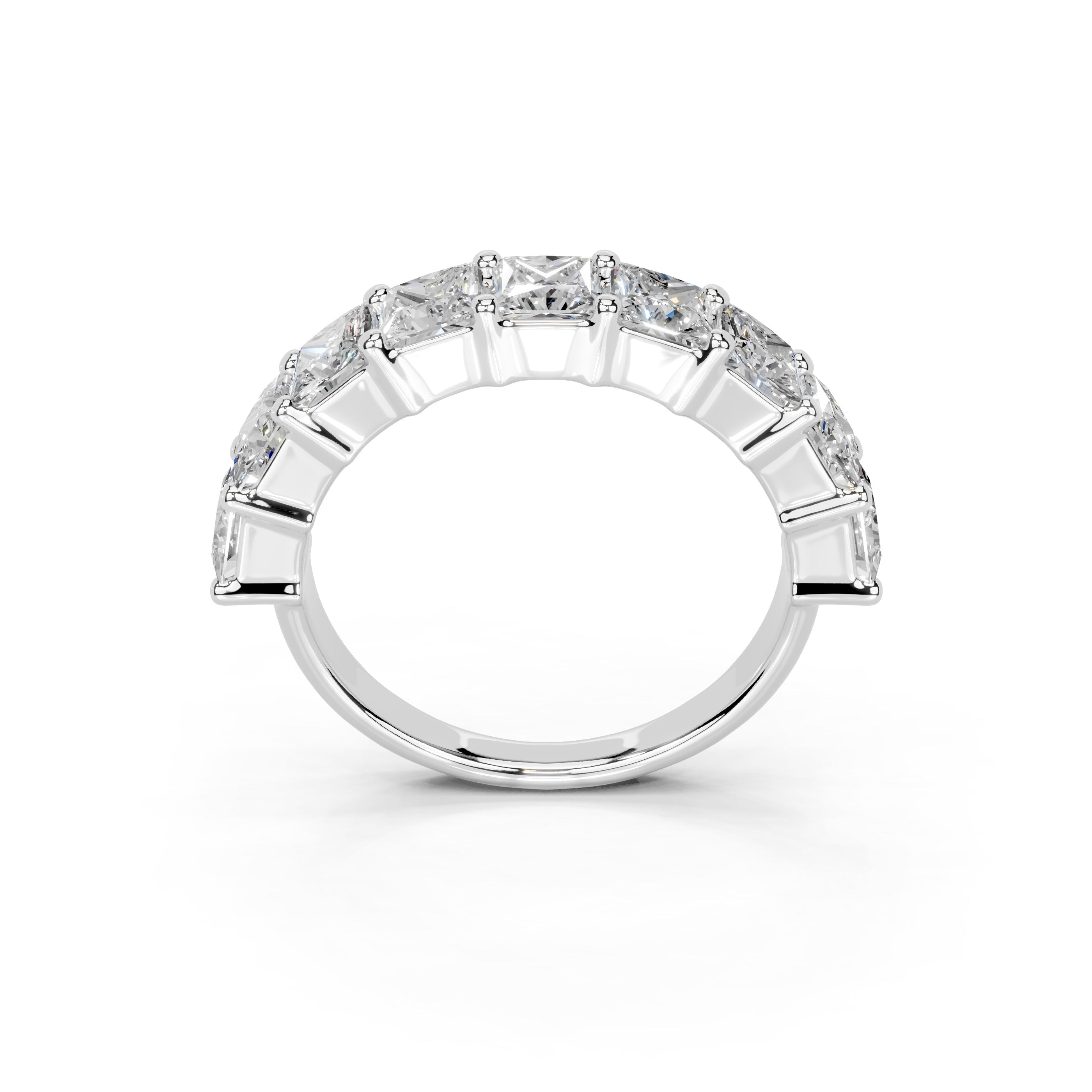 Princess Cut Lab Grown Diamond Anniversary Band