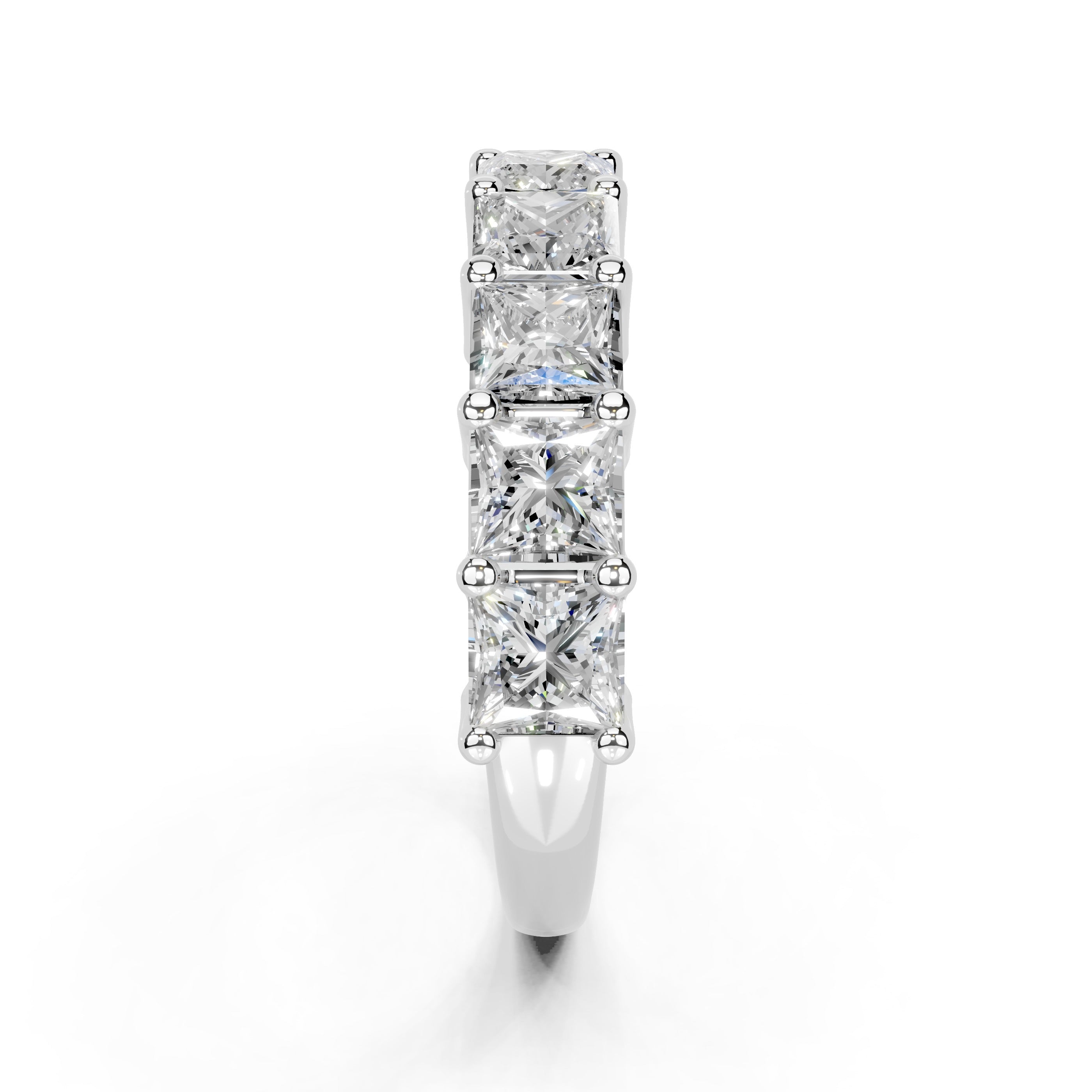 Princess Cut Lab Grown Diamond Anniversary Band