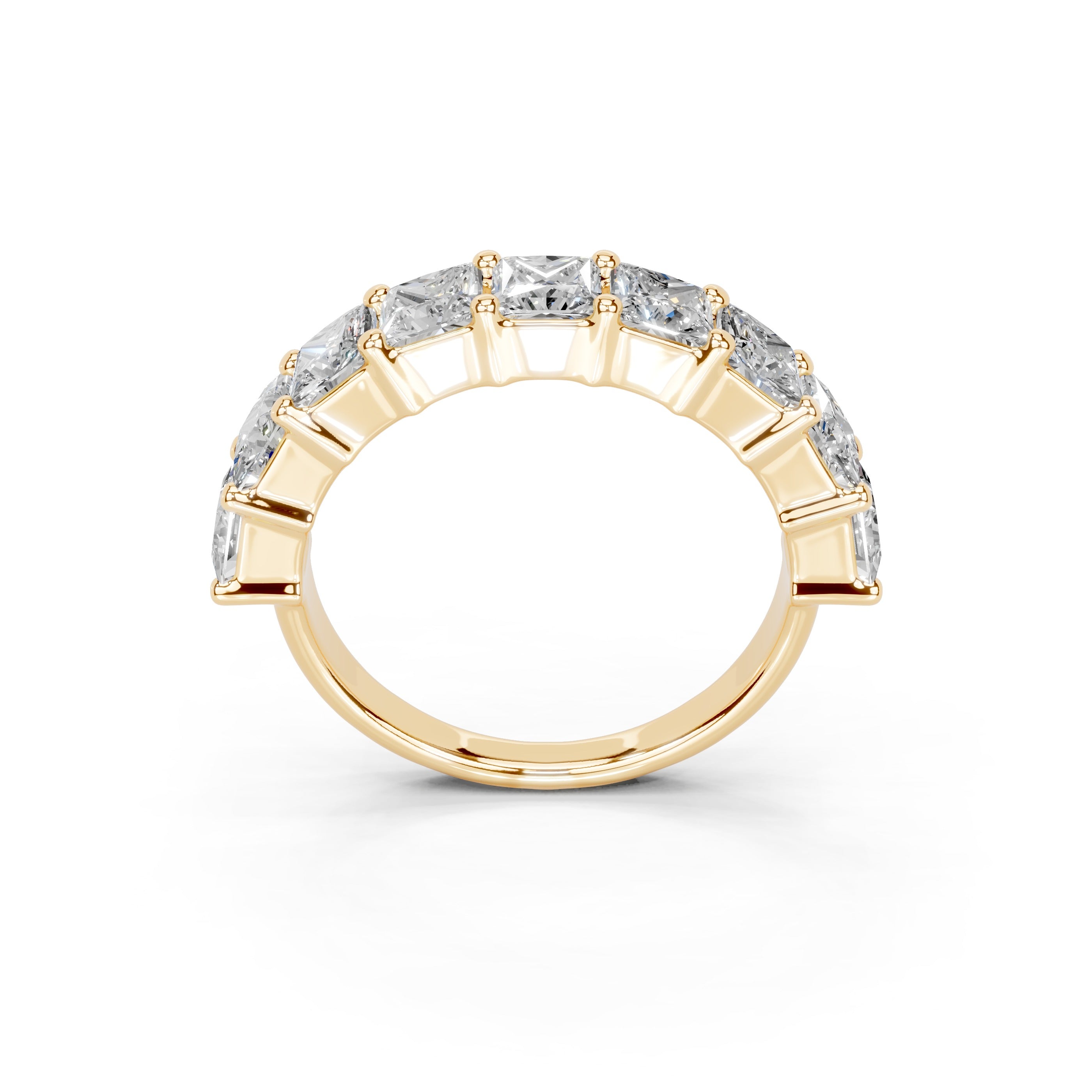 Princess Cut Lab Grown Diamond Anniversary Band