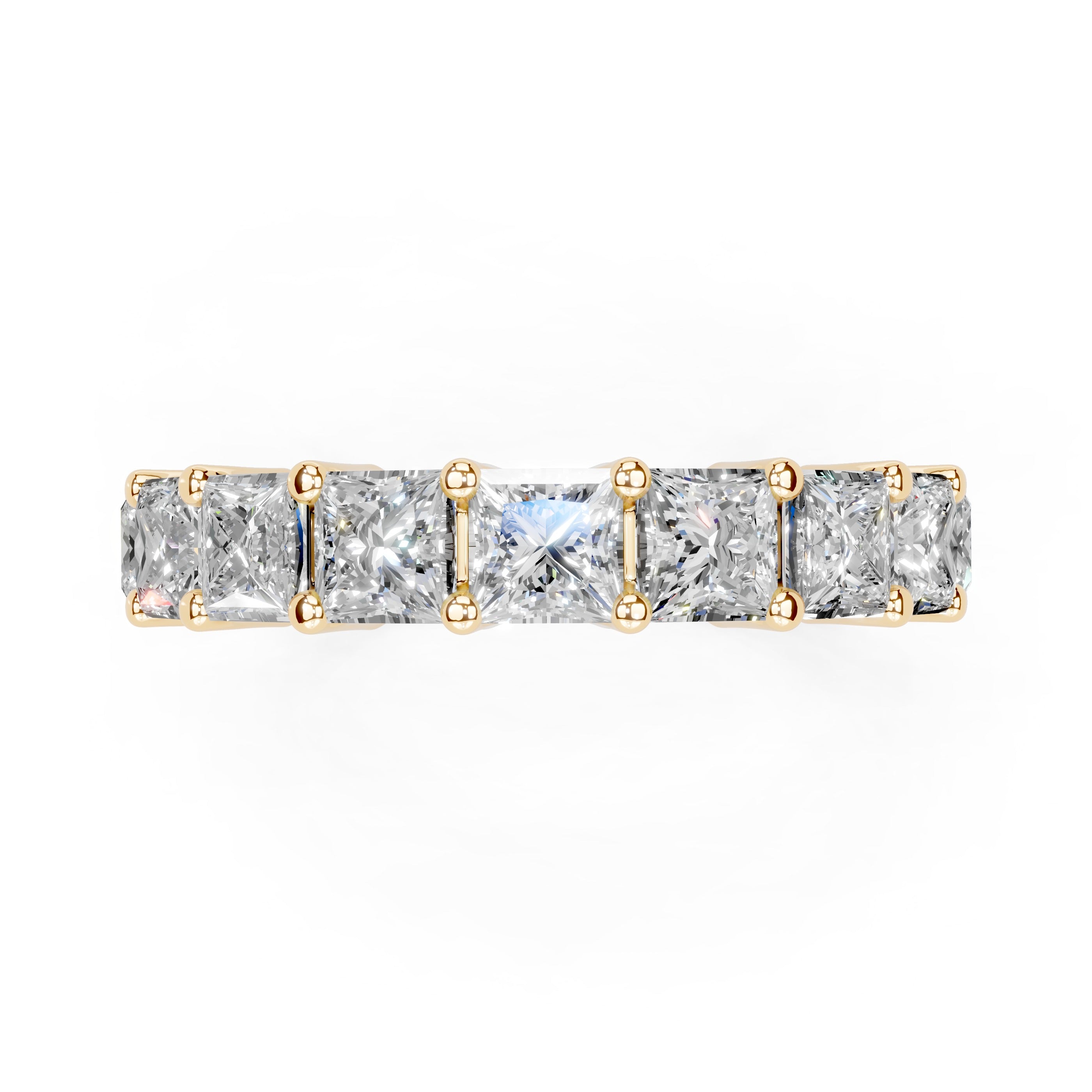 Princess Cut Lab Grown Diamond Anniversary Band