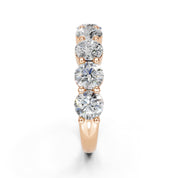 Round Cut Lab Grown Diamond Anniversary Band